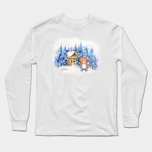 Christmas Fox Long Sleeve T-Shirt